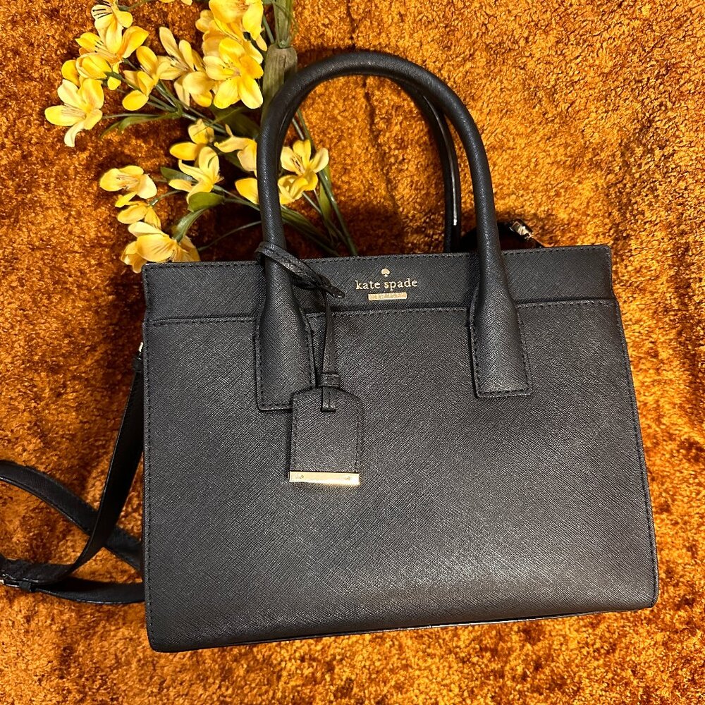 NWOT Kate Spade Black Saffiano Satchel
